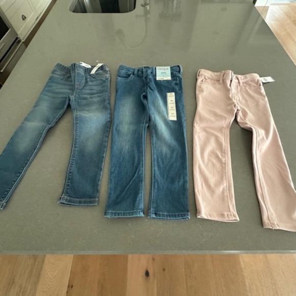 NWT-Bundle of 4T/4Y Toddler Denim Jeggings (Old Navy and Cat & Jack) 4 Years - Picture 1 of 6